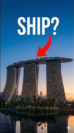 The Skyscraper Balancing a MASSIVE Ship! 🚢🏢 #CrazyFacts