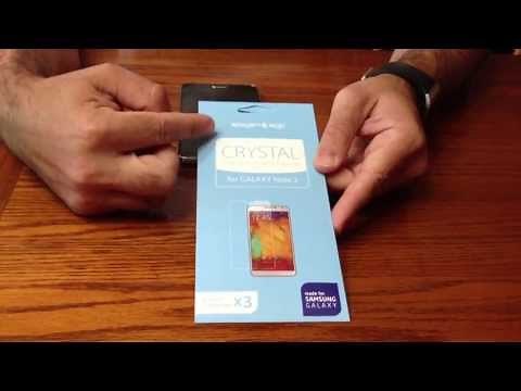 How to install SPIGEN screen protector on the Samsung Galaxy Note 3