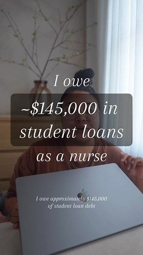 Student loan debt breakdown #studentloans #debtfree #paytransparency #salarytransparency #nursepay #CapCut