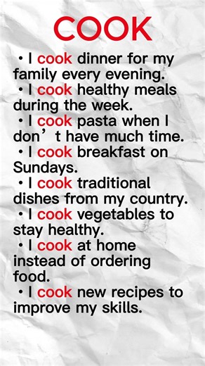 Learn English with COOK | 8 Easy Questions for Beginners | English Speaking Practice: COOK #english