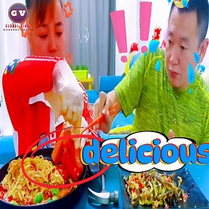 Does he have the ability to take on the meat challenge | Global Viral