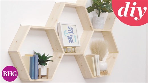 How to Make Wooden Hexagon Shelves
