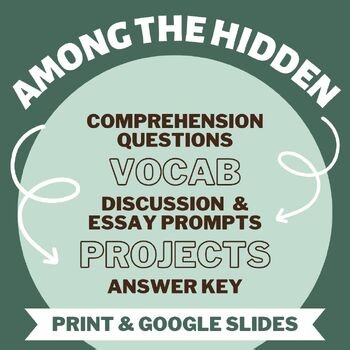 Among the Hidden – Novel Study | Print   Google Slides with Answer Key