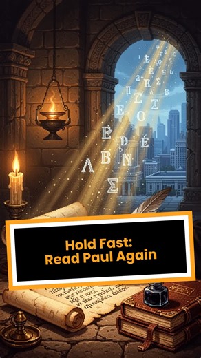 📜✨ NEW SONG — HOLD FAST People love to say Paul taught “faith alone.” The problem is… Paul never actually says that. “Hold Fast” is written in the voice of Paul — a reminder that his letters weren’t addressed to unbelievers, but to baptized believers, already given grace, warned not to lose what they had received. Paul talks about perseverance. Discipline. Obedience flowing from faith. And yes — the real possibility of being disqualified if we stop running the race. If Paul were writing today, 