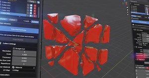 Blender Tool For Effortless Real-Time Fracture Generation