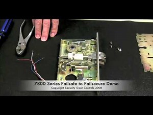 SDC 7800 Electric Mortise Lock Failsafe to Failsecure Demo