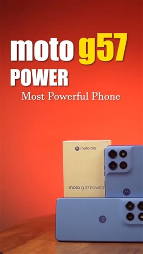 Raj Kumar on Instagram: "Power ka matlab sirf speed nahi hot,a consistency bhi hoti hai. 📱 Moto G57 Power Segment’s most powerful Snapdragon 6s Gen 4 processor 🚀 50MP Sony LYTIA 600 camera + 8MP ultra-wide 📸 Massive 7000mAh battery with up to 3 days backup 🔋 🔥 ₹14,999 → ₹12,999 Most powerful phone under 13K. ⏰ Limited Period Offer – Grab it now #MotoG57Power #MostPowerfulUnder13K #BudgetBeast #LimitedOffer"