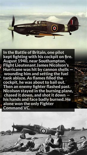 His Plane Was on Fire — So He Chased Down the Enemy Anyway