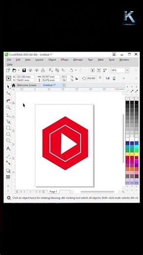 yt Studio created in Coreldraw 2020 #coreldrawtutorial #ytstudio #youtubeshorts #youtubeviews #art