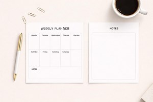 Minimal Weekly Planner Printable | Simple Weekly Schedule PDF | Instant Download - Etsy