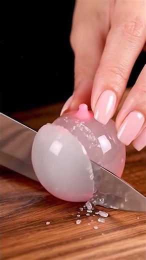 ASMR Glass Lychee Slice | Jelly-Crack Sounds (No Talk, No Music)