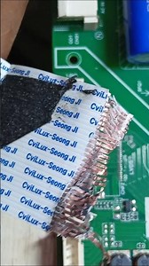 Repairing a badly damaged LG LED TV LVDS cable so that it can be used again normally.