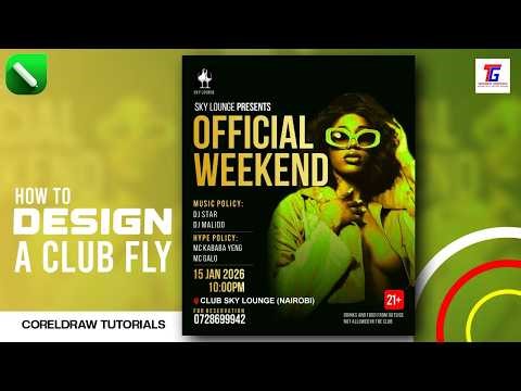How To Design a Club Flyer in CorelDRAW | Step-by-Step Tutorial