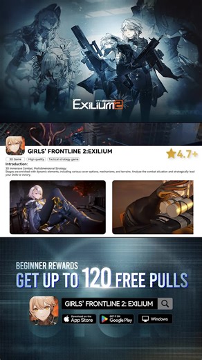 Girls' Frontline 2: Exilium is now live! Log in for 30 pulls and endless rewards to claim!