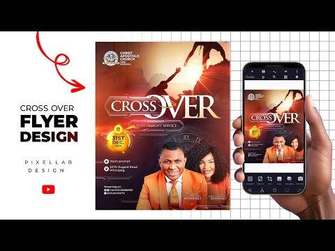 How to Design a Cross Over Church Flyer | in Pixellab