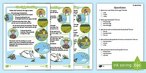 KS1 The Ugly Duckling Reading Comprehension Activity