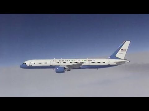 Air Force Two Flying - Stock Footage