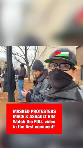 Cam Higby Maced and Assaulted in Dearborn by Masked Protesters. Watch the full video in the first comment... | Military Faith in Christ