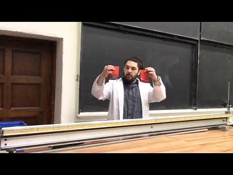 Demo 10402: Conservation of Momentum on an Air Track