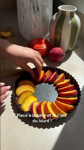 ✨ Peach Upside-Down Cake 🍑