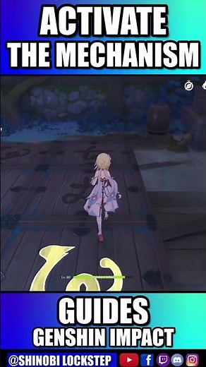 Activate the Mechanism Genshin Impact Koseki Village #shorts