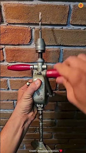 How a Classic Hand-Powered Drill Works