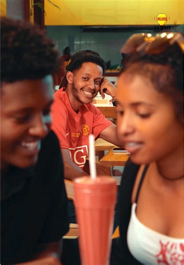 When it’s a couple moment… but one random guy feels included 😂🥤 Some laughs are just too contagious 😄 📍 Light Burger & Chicken - Silasse Church, Dawit Zewdu Building, Hawassa 🏍 Delivery: 0930 50 52 99