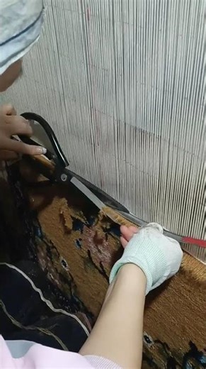 Art of Hand-Knotted Rugs #shortsfeed