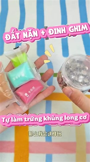Cách làm Trứng Rồng Cơ Giáp cực ngầu từ đất sét và đinh ghim!🐉#DIY #handmade #thuthach #shortsviral