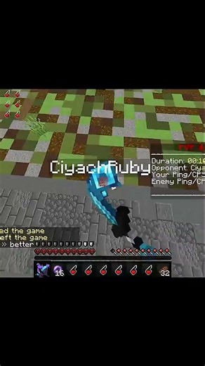 Minecraft pvp 1vs1 #shorts #minecraft #pvp