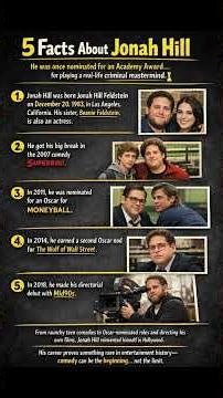 JONA HILL - 5 facts #shorts #viralshorts