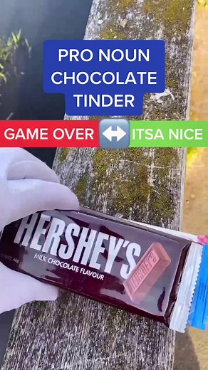 Chocolate Tinder Stunt with Pronouns in Public River | Super Mario Food Adventure
