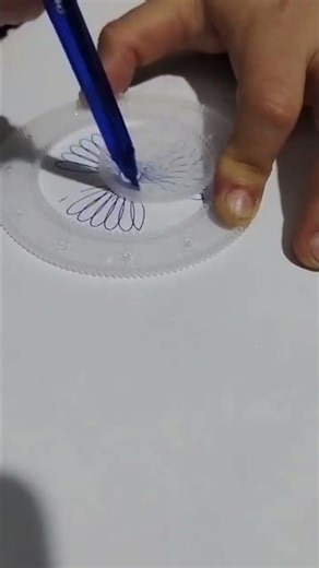 Relaxing Drawing – Pattern Made with a Ruler😊