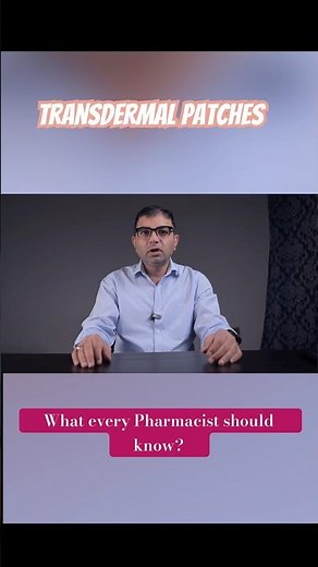 Transdermal Patches. What every pharmacist should know? #skinpatch #pharmacyeducation #pharmd