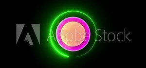 "Infinite Neon Circle Audio Visualizer with Alpha Transparency and Neon Ring Audio Spectrum | Transparent Background FX"