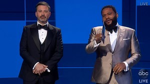 Before presenting an award at the #Emmys, Anthony Anderson talks about how this was supposed to be the blackest Emmys ever, and he's rooting for all the Black nominees because Black stories, Black performances and Black Lives Matter. | Jimmy Kimmel Live