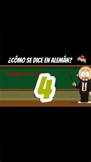 ¿Cómo se dice en alemán - Trabajas mucho? - Examen relámpago
