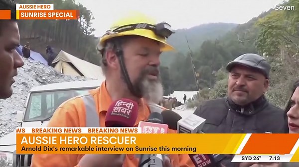 Arnold Dix in charge of tunnel rescue where 41 workers were trapped for 41 days