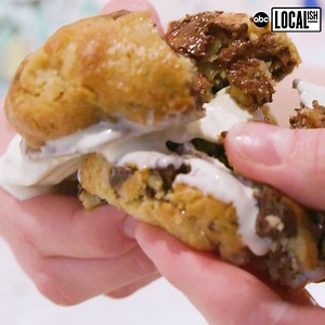 30K views · 86 reactions | Levain Bakery is a New York City institution. The cookies are gigantic, gooey, and oh-so delicious, it's hard to think things could get any better... But to celebrate their new Upper East Side location, they're offering Ice Cream Sandwich versions of your favorite cookies. The only catch? You'll have to wait in line. But trust us, this is definitely WORTH THE WAIT!  | Localish | Facebook