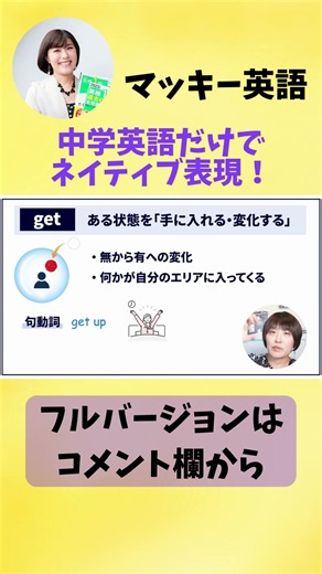 【英会話】中学英語だけでネイティブ表現！話せない壁を突破する「基本動詞」7選〜コアイメージ＆表現バリエーション【独学・やり直し英語】#shorts