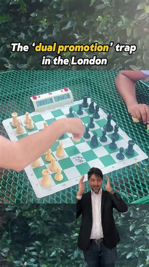 The Dual Promotion Trap in the London System #shorts