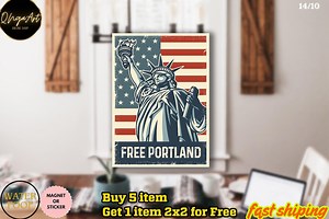 Portland Protest Sticker/car Magnet, Anti ICE Sticker, Anti Fascism Sticker, Anti Trump, Hands off Portland, Freedom Portland Sticker - Etsy