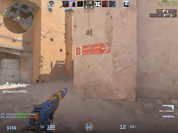 CS2 Dust2: Incredible Round with 4 Kills