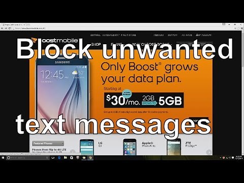 How to block text messages on boost mobile website (HD)