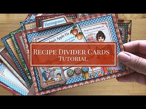 Recipe Divider Cards Tutorial