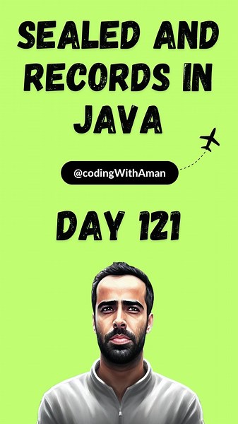 Aman Sahni on Instagram: "In Java, sealed classes and records are features introduced to provide more robust and flexible ways to model data and control inheritance #programming #programmer #coding #javaprogrammingtutorial #programminglife #programmingisfun #programminglanguage #programminglanguages #computerprogramming #javaprogramming #programmingstudents #onlineprogramming #programmingislife"