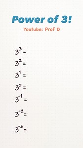 Exploring the Power of Base 3: Mastering Exponents for Fun and Function! | Prof D