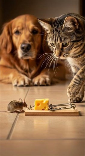 Cat and mouse excitement awaits the fastest chaser #cats #fun #playtime