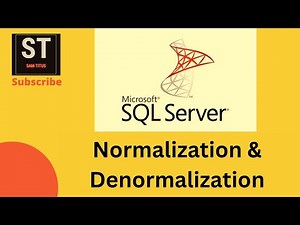 Normalization vs Denormalization in SQL (Tamil)