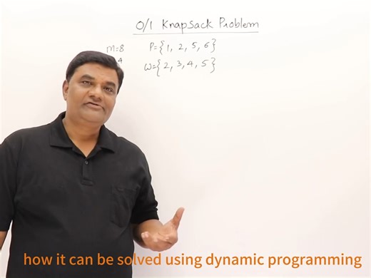 Abdul Bari youtube大神 动态规划 0,1背包问题 【5分熟】